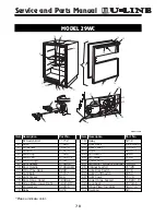 Preview for 76 page of U-Line Origins Series Service And Parts Manual