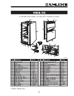 Preview for 77 page of U-Line Origins Series Service And Parts Manual