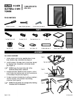 U-Line SLATWALL CUBE TOWER H-3878 Assembly preview