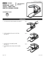 U-Line SWINGLINE LIGHT TOUCH H-2323 Operating Instructions Manual preview