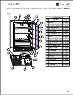 Предварительный просмотр 34 страницы U-Line U-1224RGL User Manual & Service Manual