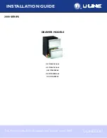 U-Line U-2275DWRCOL-00 Installation Manual preview