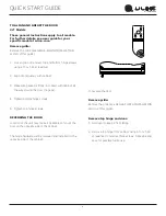 Предварительный просмотр 9 страницы U-Line U-29RW-15A Quick Start Manual