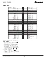 Preview for 44 page of U-Line UCRE518 User Manual & Service Manual