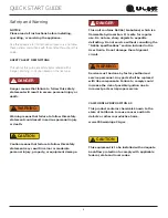 Preview for 4 page of U-Line UHBV024SG01A Quick Start Manual