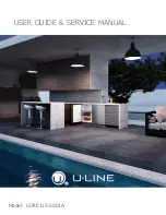 Preview for 1 page of U-Line UORE115-SS01A User Manual & Service Manual