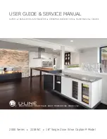 U-Line Wine Captain 2000 Series User Manual & Service Manual preview