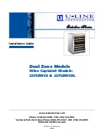 U-Line Wine Captain 2275ZWCS Installation Manual preview