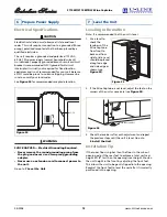 Предварительный просмотр 13 страницы U-Line Wine Captain Echelon Series Installation Manual