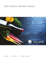 U-Line Wine Captain UHWC515SG01A User Manual & Service Manual preview