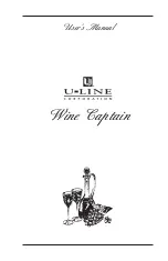 Предварительный просмотр 1 страницы U-Line Wine Captain Wine Captain Cooler User Manual