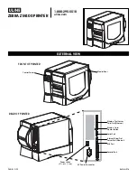 Preview for 1 page of U-Line ZEBRA ZM400 Manual