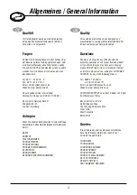 Preview for 4 page of U.N.O Fitness ET 1500 Assembly & User Manual