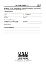 Preview for 6 page of U.N.O Fitness STR 1700 Manual