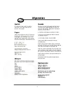 Preview for 6 page of U.N.O MOTIVE FITNESS ELEGANCE Assembly & User Manual