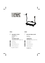 Preview for 24 page of U.N.O MOTIVE FITNESS ELEGANCE Assembly & User Manual