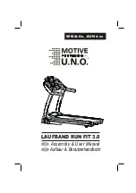 U.N.O Motive Fitness Run Fit 3.0 Assembly And User'S Manual preview