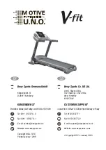 Предварительный просмотр 28 страницы U.N.O MOTIVE FITNESS V-fit Power-Plus PT143 Assembly & User Manual