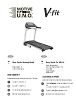 Preview for 28 page of U.N.O MOTIVE FITNESS V-fit Speed Master 2.5 Assembly & User Manual