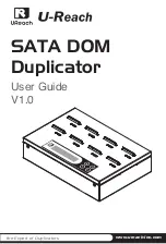 U-Reach SATA DOM Duplicator User Manual preview