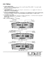 Предварительный просмотр 6 страницы U.S. Acoustics USB1000D Owner'S Manual