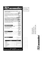 Предварительный просмотр 15 страницы U.S. Acoustics USB1000D Owner'S Manual