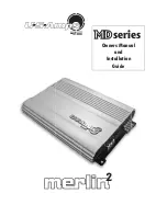 Preview for 1 page of U.S. Amps MERLIN2 Owner'S Manual