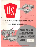 U.S. BLIND STITCH 718-1 Maintenance Manual preview