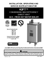 U.S. Boiler Company K2FT-085 Installation, Operating And Service Instructions preview