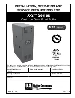 U.S. Boiler Company X-2 Series Installation, Operating And Service Instructions preview