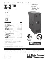 Preview for 1 page of U.S. Boiler Company X-2 X-202 Installation, Operating And Service Instructions