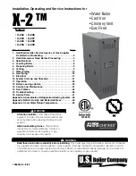 U.S. Boiler Company X-202 Installation, Operating And Service Instructions preview