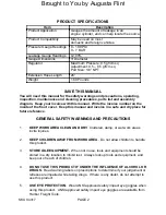 Preview for 2 page of U.S. General 04317 Operating Instructions Manual