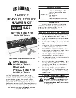 Preview for 1 page of U.S. General 5223 Instructions And Precautions