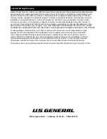 Preview for 8 page of U.S. General 56104 Owner'S Manual & Safety Instructions