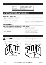 Preview for 2 page of U.S. General 58956 Owner'S Manual & Safety Instructions