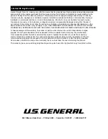 Preview for 8 page of U.S. General 64033 Owner'S Manual