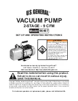 Preview for 1 page of U.S. General 66467 Set Up And Operating Instructions Manual