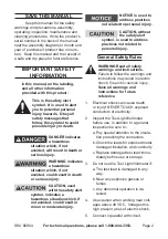 Preview for 2 page of U.S. General 66804 Set Up And Operating Instructions Manual