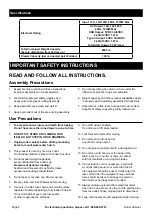 Предварительный просмотр 2 страницы U.S. General 70381 Owner'S Manual & Safety Instructions