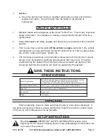 Preview for 4 page of U.S. General 96558 Operating Instructions Manual