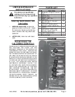 Preview for 4 page of U.S. General 97845 Set Up And Operating Instructions