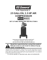 U.S. General 99925 Set Up And Operating Instructions Manual preview