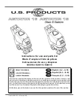 U.S. Products AGITATOR 16 Instructions For Use And Parts List preview