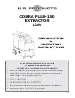 U.S. Products COBRA PLUS-150 Information & Operating Instructions preview