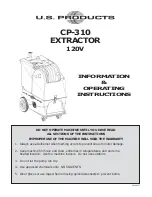 U.S. Products COBRA PLUS-310 Information & Operating Instructions preview