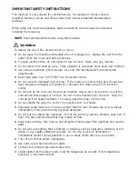 Preview for 2 page of U.S. Products LT-350 EXTRACTOR 120V Information & Operating Instructions