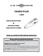 U.S. Products OASIS-PLUS Information & Operating Instructions preview