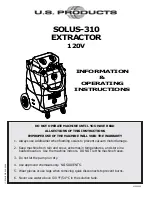 U.S. Products SOLUS-310 Information & Operating Instructions preview