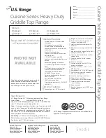 Preview for 1 page of U.S. Range C0836-60-1 Specifications